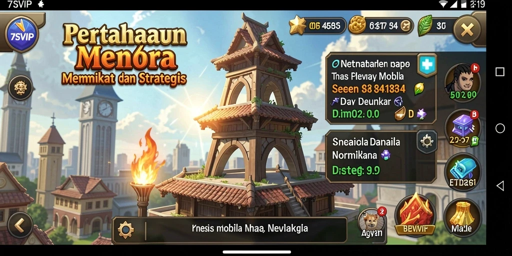 Gameplay menara pertahanan yang mendebarkan dan menantang di 7SVIP.