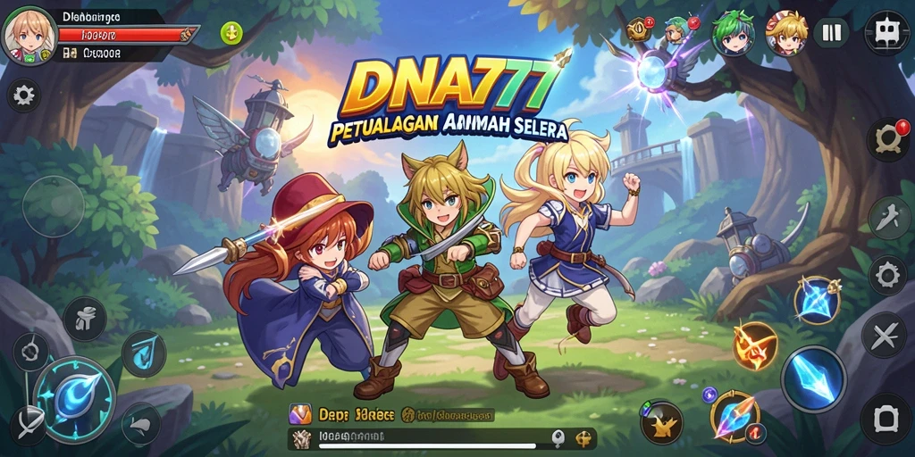 Tampilan menarik dari gameplay <strong>DNA777</strong> yang mendebarkan.