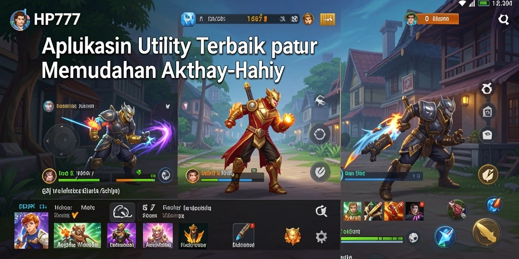 Tampilan antarmuka HP777 yang modern dan fungsional.