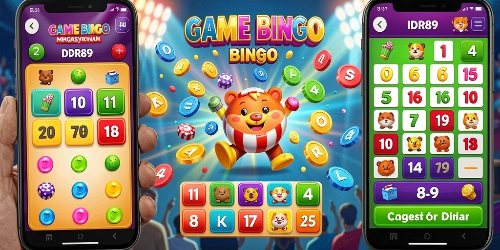 Tampilan gameplay seru di IDR89 dengan suasana Bingo yang menyenangkan.
