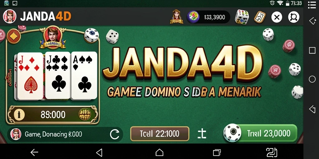 Screenshot gameplay JANDA4D menampilkan momen seru permainan Domino.