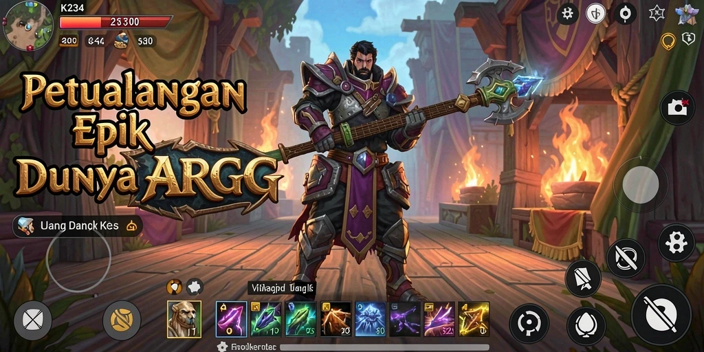 Gameplay seru dan mendebarkan dalam dunia ARPG yang luas.