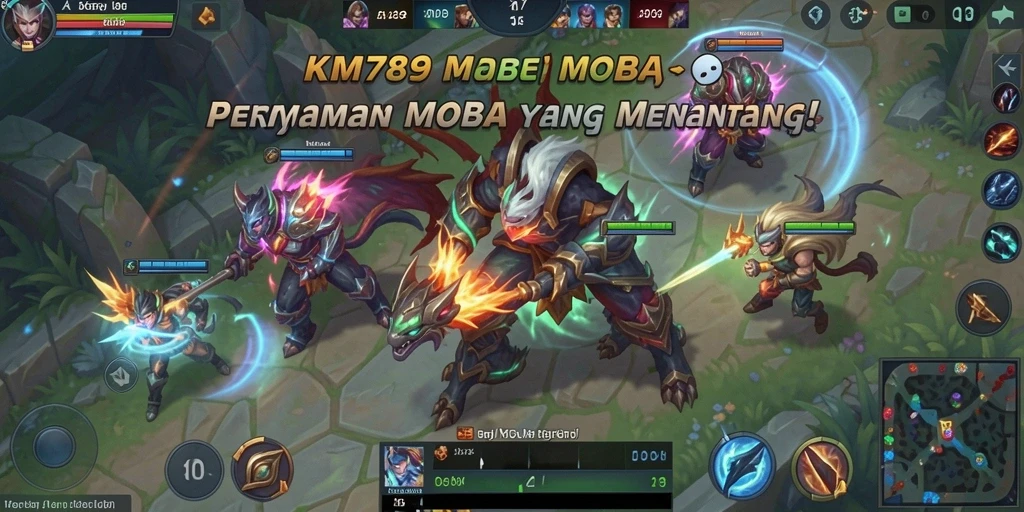 Tangkap aksi seru dari gameplay MOBA di KM789.