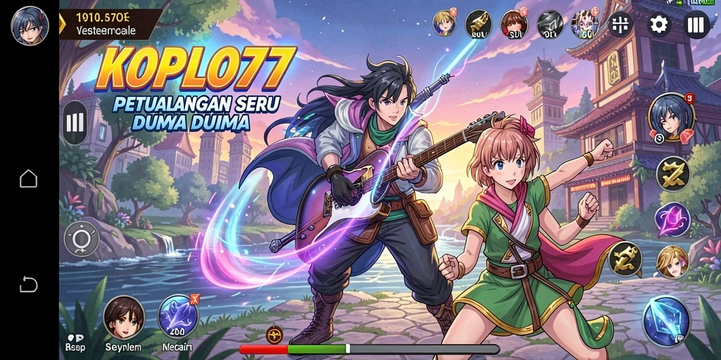 Tampilan gameplay KOPLO77 yang penuh warna dan menarik.