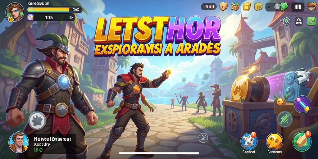 Screenshot LETSTHOR menampilkan aksi seru dalam gameplay Arcade.