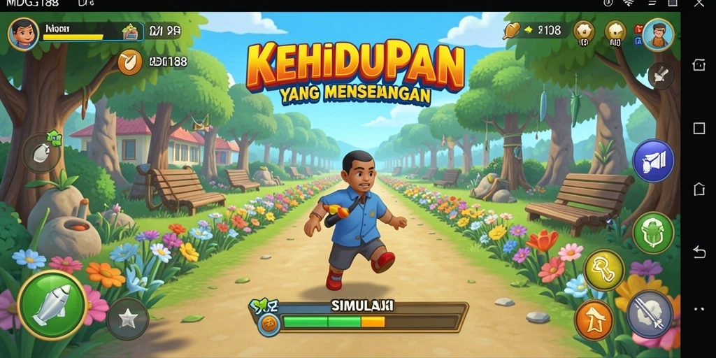 Tampilan gameplay MDG188 yang menarik dalam dunia simulasi.