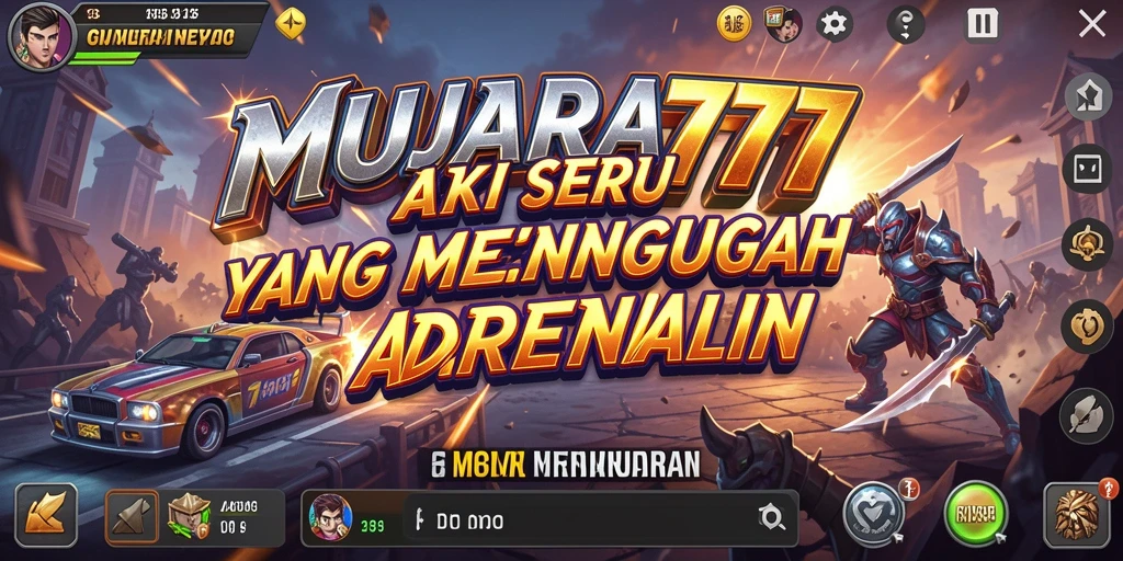 Screenshot menunjukkan aksi seru dalam MUARA777 dengan karakter bertarung.