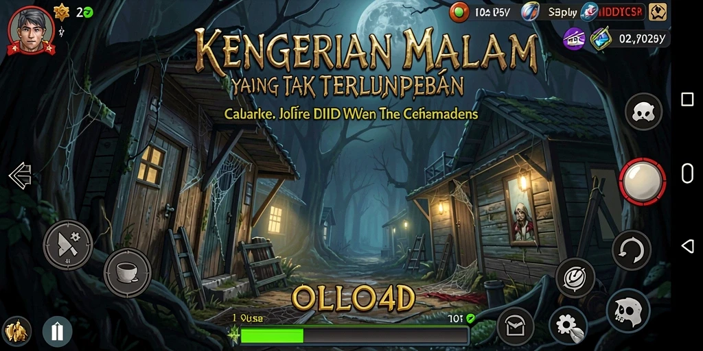 Screenshot yang menampilkan gameplay mencekam dan atmosfer Horror.