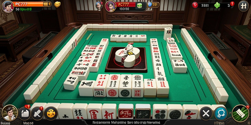 Tampilan gameplay Mahjong yang seru dan menantang di PC777.
