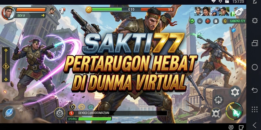 Screenshot gameplay SAKTI77 menampilkan aksi pertarungan seru.