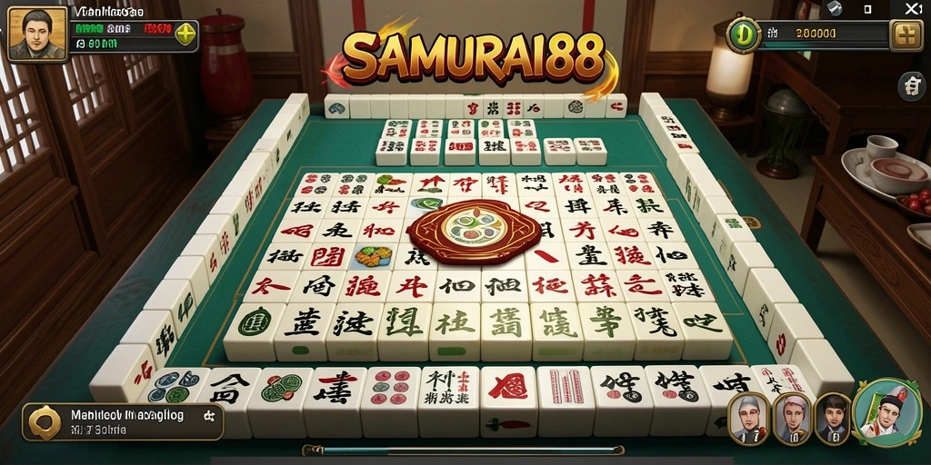 Tampilan gameplay seru dari SAMURAI88 dalam permainan Mahjong.