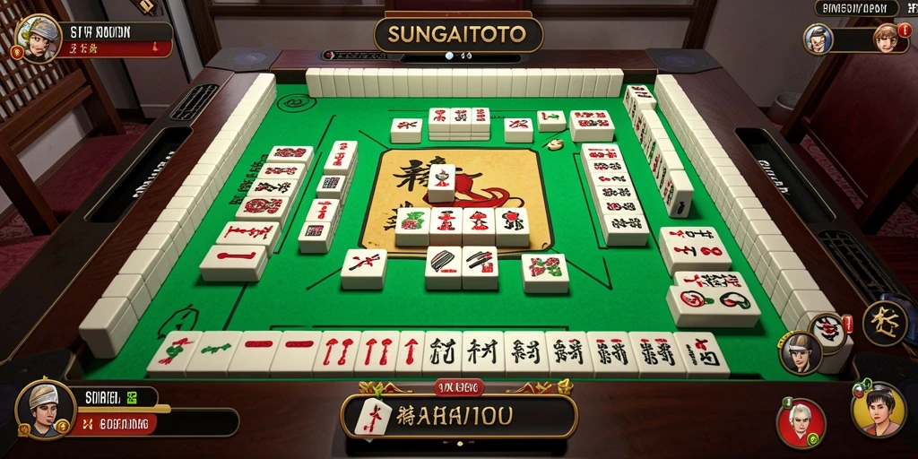 Tampilan screenshot SUNGAITOTO menampilkan permainan Mahjong yang seru dan menyenangkan.