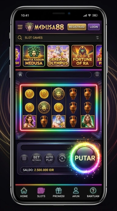Fitur kategori aplikasi di medusa88 yang memudahkan pencarian.